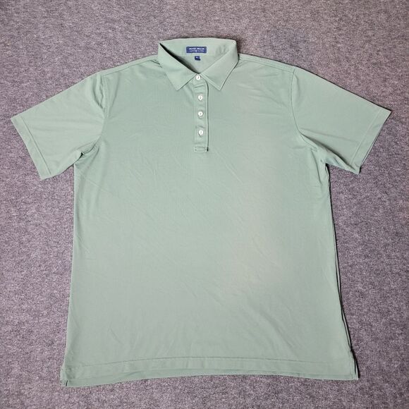 Peter Millar Crown Crafted Shirt Mens Golf Polo Size XL Green Olive - Picture 1 of 11